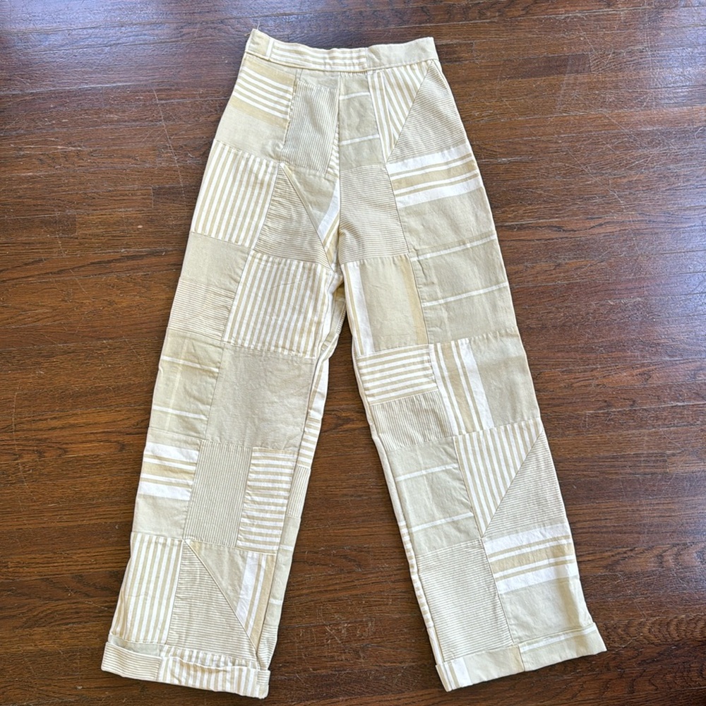 Forgotten Saints High Waisted Patchwork Pants - image 1